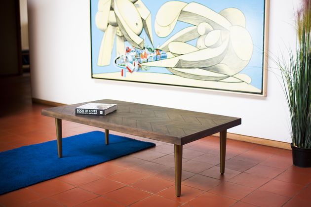 Donker houten salontafel Alienor