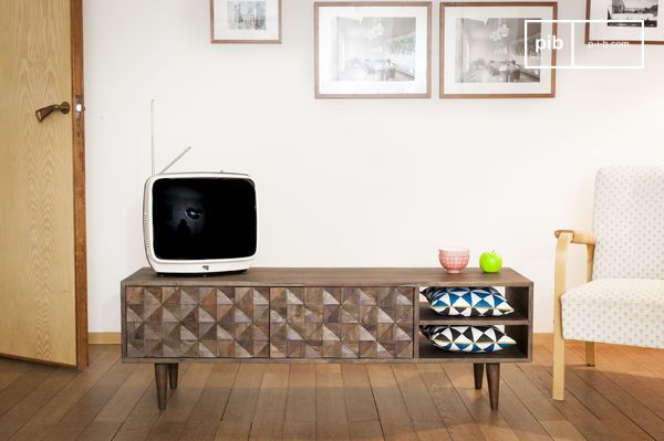Preventie ergens bij betrokken zijn lucht Balkist Tv meubel - Geometrische vintage reliëf | pib