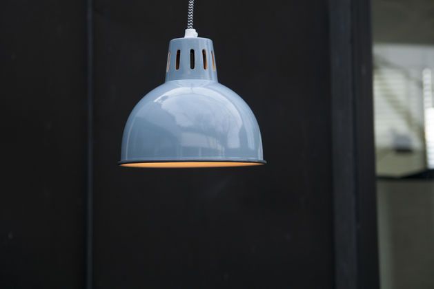 Blauwe Hanglamp Snöl