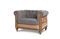 Miniatuur Chesterfield Montaigu grijze fauteuil Productfoto