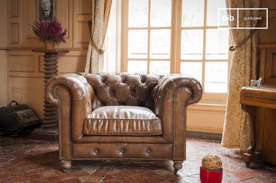 Chesterfield Paul fauteuil - Vintage leer |