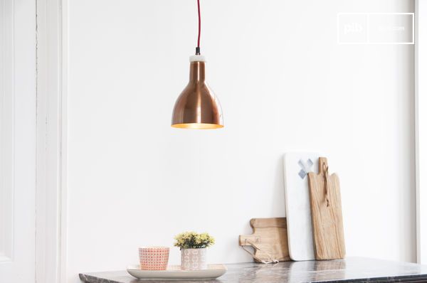 Copper designlamp - lamp, koperachtige schaduw | pib