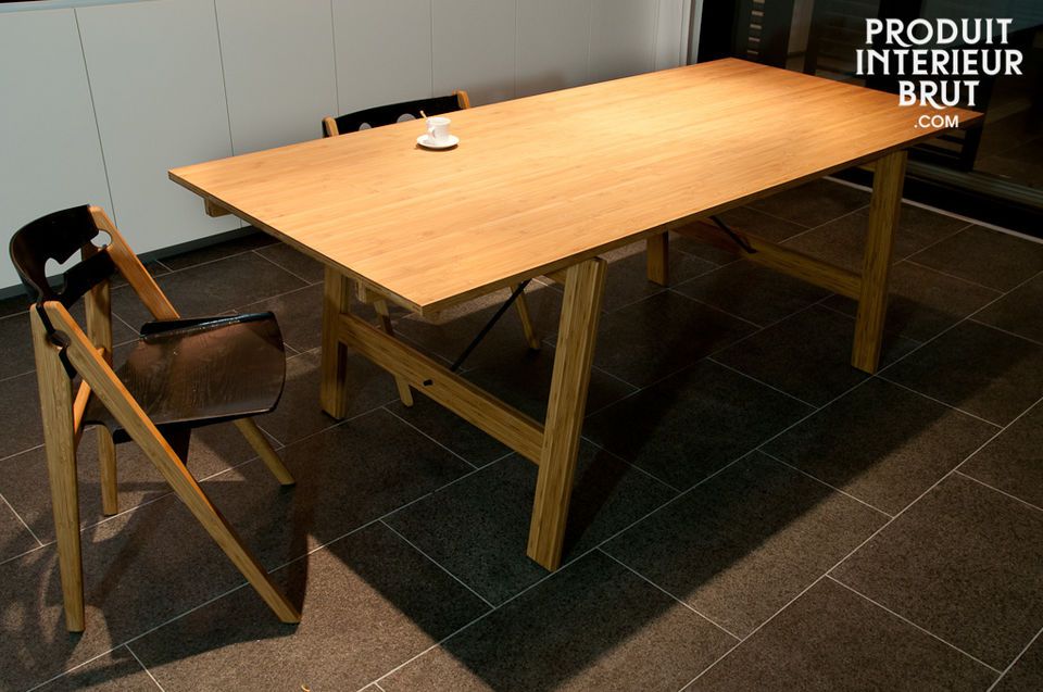 Deze tafel combineert elegantie