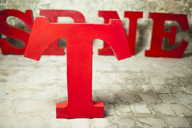 Decoratieve letter T