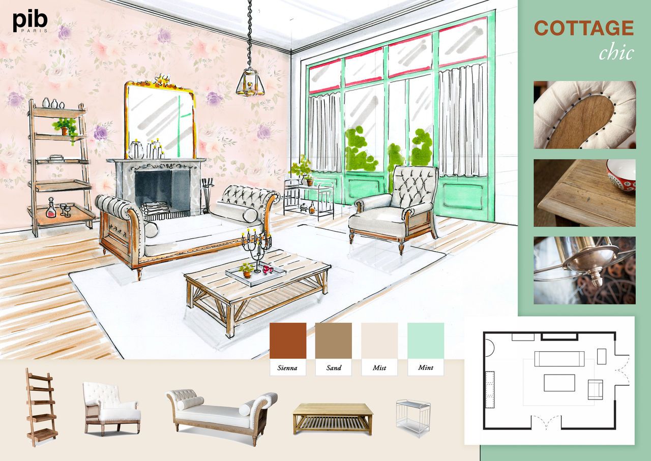 Engelse Cottage Chic - Stylingschema