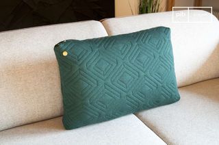 Groot Donkergroen Quilted Kussen