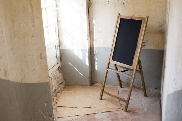 Groot schoolbord van hout Léon