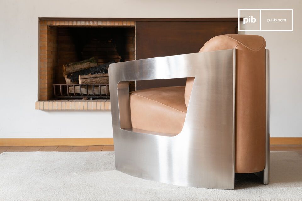 Geïnspireerd door de industriële stijl is de Panavia fauteuil een prachtig eerbetoon aan de tijd
