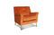 Miniatuur Oranje fluwelen fauteuil Elbrouz Productfoto