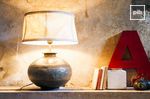 Oude collectie landelijke verlichting in shabby chic stijl