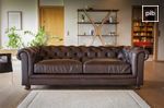 Oude collectie leren chesterfield banken