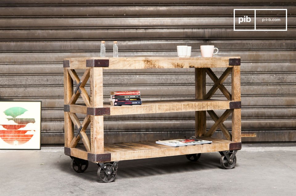 Bladeren verzamelen Draaien heerser Peddington sidetable - stoere kast met buitengewone mobiliteit | pib