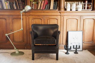 Professor Turner zwarte Fauteuil