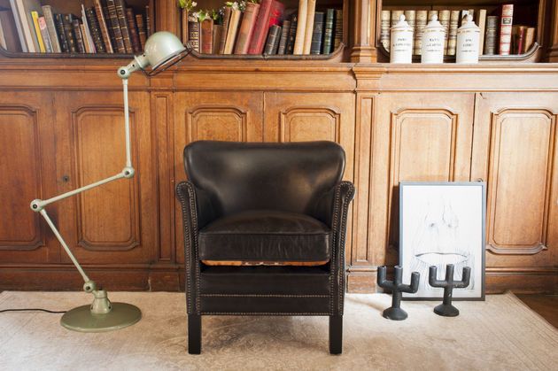 Professor Turner zwarte Fauteuil