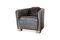 Miniatuur Red Baron fauteuil in chocoladebruin leer Productfoto