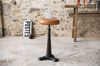 Tailor kruk met lederen zitting