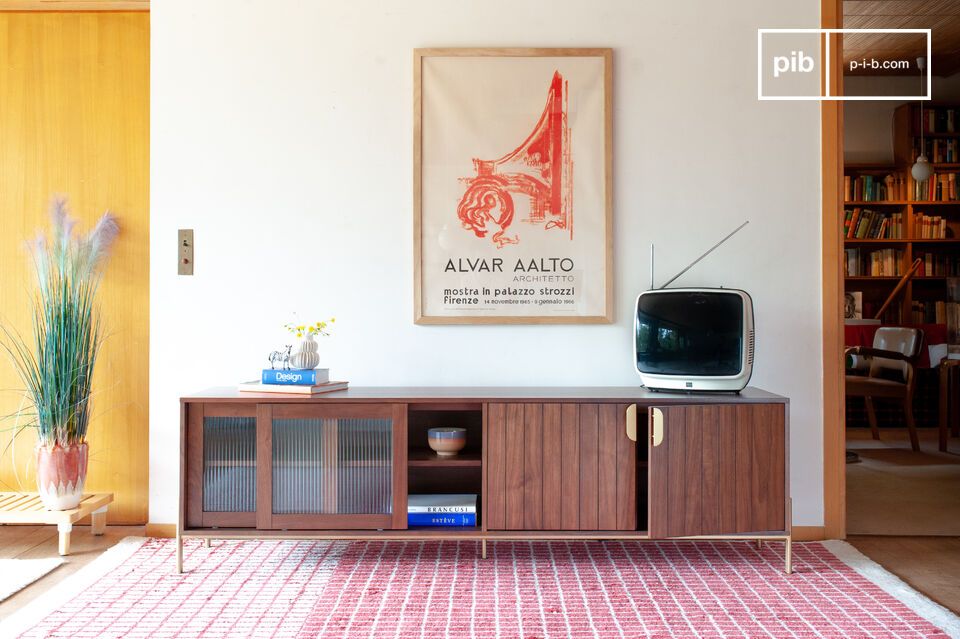 TV-meubel Pitea donker hout