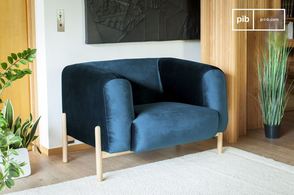 Een charmante fauteuil die resoluut Scandinavisch is.