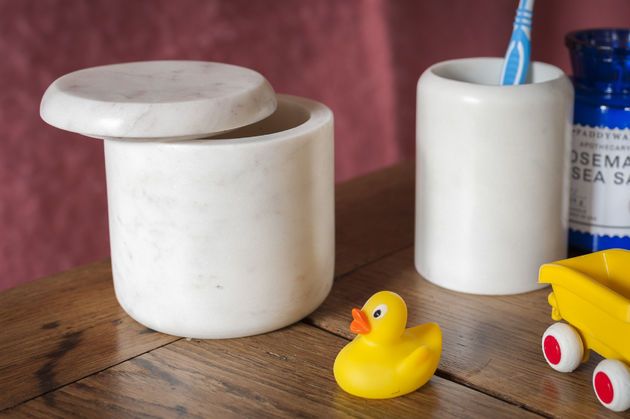 Witte marmeren pot Wäg