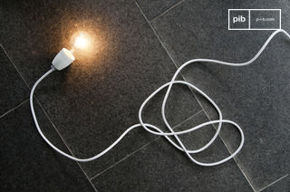 Witte porseleinen NUD-lamp